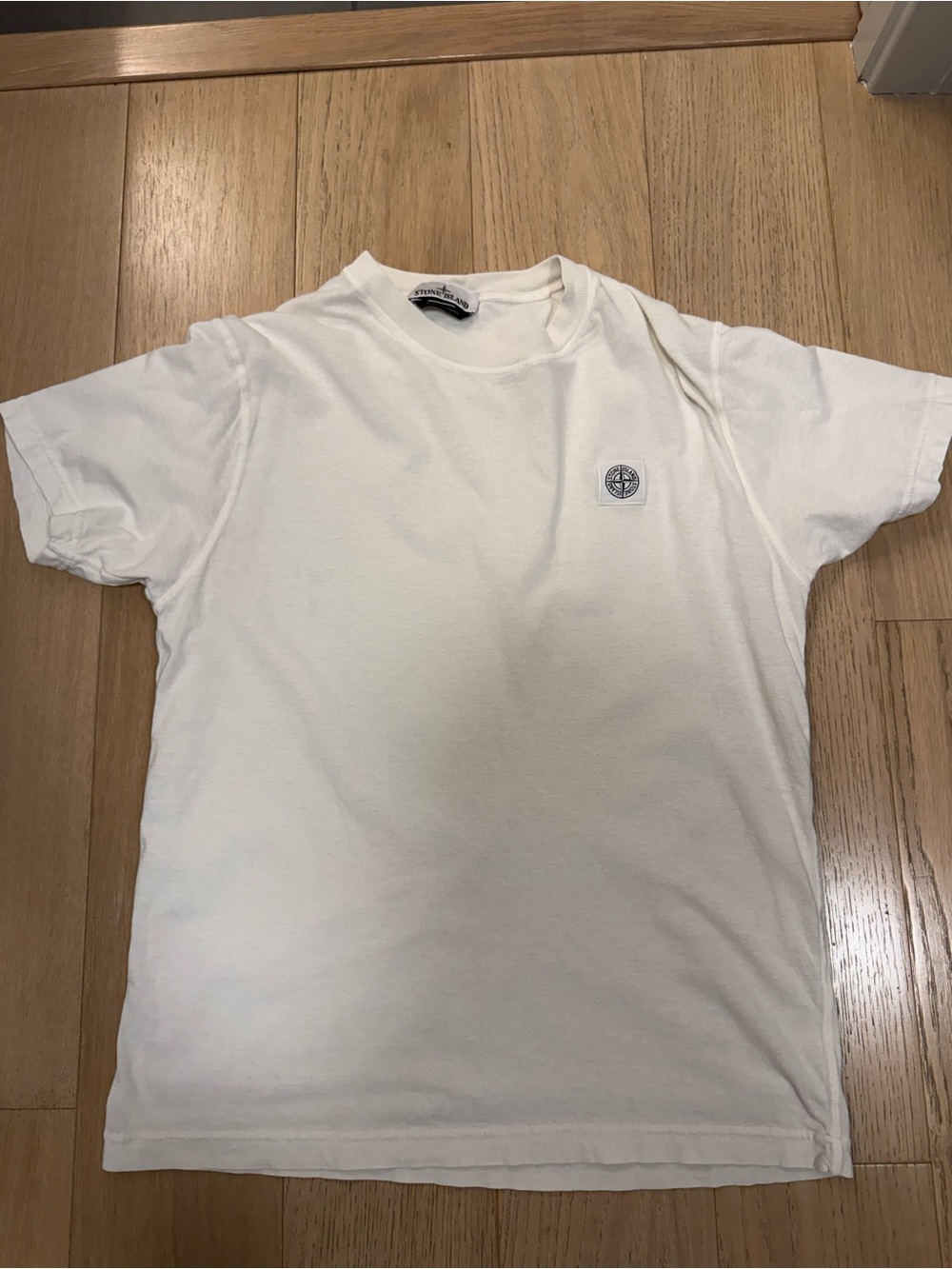 Stone Island Off-White Crewneck Compass Patch T-Shirt